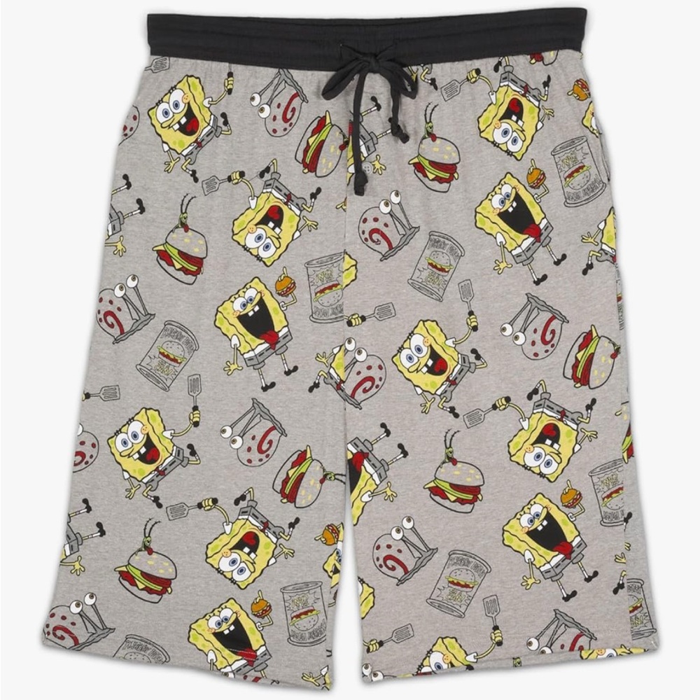 Briefly Stated Sponge Bob Square Pants Sleep Shorts Mens Size Extra Large